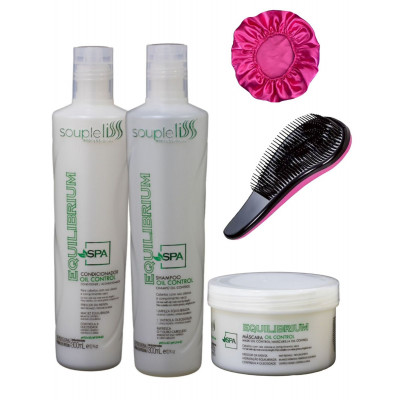 Kit Spa Equilibrium Soupleliss Oil Control 3x300ml - SOUPLE LISS+Brinde