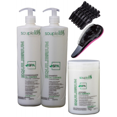 Kit Spa Equilibrium Soupleliss Oil Control 3x1- SOUPLE LISS Brinde